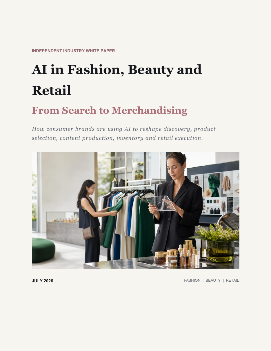 Cover of AI in Fashion, Beauty and Retail: From Search to Merchandising